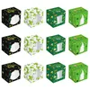 Cadeau cadeau 12pcs St. Patrick's Day Box Goodie Emballage en papier portable Boîtes de friandises