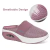 Boots Women Walking Shoes Air Cushion Slipon Orthopedic Diabetic Ladies Platform Mules Mesh Lightweight Slipper Wedge Female Sneaker