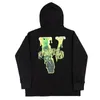 VLONE Hoodie New Cotton Lycra Fabric Men's And Women's Reflective luminous Long Sleeved Casual Classic Fashion Trend Men's Hoodie US SIZE S-XL 6703