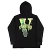 Vlone hoodie ny bomull lycra tyg mäns och kvinnors reflekterande lysande långärmad avslappnad klassisk modetrend herr hoodie us size s-xl 6703