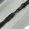 Watch Bands 20MM Black Stainless Steel Strap Suitable For 40MM Luxury Nh35 Case Mens Accessory Safety Folding Buckle