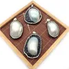 Charms Natural Shell Pendant Resin Diamond Irregar Shape Luxury Ladies Exquisite Jewelry Necklace Handmade Accessories Drop Delivery Dh0Eb