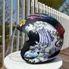 ARA I Jet VZ-RAM Oriental blue Matte 3/4 Open Face Helmet Off Road Racing Motocross Motorcycle Helmet