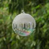 Weihnachtsdekorationen, kleine Verpackung, Durchmesser 6 cm, 8 cm, 10 cm, Mini-Perlen, klebende transparente Glaskugel, Ornament, Geschenk, Dekoration, hängender Globus