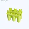 Herramientas de helado 2/4PCS Little Bear Head Moldes de hielo con palo Molde de helado de plástico reutilizable para niños Molde de paletas Cocina Hielo L240319