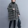 Vestes pour femmes pour l'automne hiver 2024, la veste à carreaux à capuche est ajoutée avec de la peluche et du coton épais coréen à manches longues en vrac X