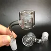 Doble tubo XXL Reactor de núcleo térmico Clavo de cuarzo Banger con OD 28 mm ID 17 mm Hembra Macho 10 mm 14 mm 18 mm 45 90 Quartz Banger LL