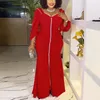 Vestidos casuais elegante para mulheres pescoço quadrado manga completa frente tornozelo comprimento bainha sereia piso profissional vestido africano