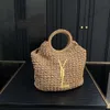 Sac à bandoulière Designer de luxe Sac fourre-tout en raphia Mode Été Voyage Sac de plage Sac à provisions Casual Minimaliste Fourre-tout Cool pour un été