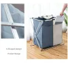 Foldable Dirty Laundry Basket Organizer X-shape Printed Collapsible Three Grid Home Laundry Hamper Sorter Laundry Basket Large T200115