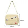 Schoudertassen Canvas Crossbody Jeugdmode Casual School Grote capaciteit Dames Designer Tas Effen Kleur Dames Messenger