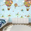 Adesivi murali Mongolfiera per la camera dei bambini Camera da letto per bambini Decalcomanie per borsa per tazza Poster murale regalo