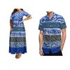 Party Dresses Women's Custom Dress Large Hem High Quality Long Casual Loose Par Set Summer Short Sleeve Shirt Polynesia