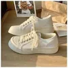 Casual Schoenen Dames Canvas Platform Sneakers Klassieke Effen Veterschoenen Outdoor Wandelschoen Gevulkaniseerd Tenis Zapatos De Mujer