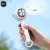 Electric Fans 2000ma semiconductor cooling ice coated handheld air conditioning fan USB charging portable electric manual fan power supplyY240320