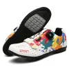 Footwear Graffiti SelfLockingCycling Shoes Men and Women MTB Road Bike Lock forShimano Hard Soles Spinning Sneakers Bicycle Accessoried