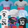 24 25 Erling Haaland Mans Cities Koszulki piłkarskie Kovacic Phillips Grealish de Bruyne Foden 2023 2024 Manchesters Retro Football Shirts Kit dla dzieci