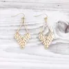 Dangle Earrings ZWPON 2024 Arrival Hammered Arrow Drop For Women Fashion Zinc Alloy Geometric Triangle Jewelry Wholesale