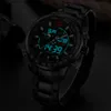 Montre de Sport de mode pour hommes NAVIFORCE marque hommes Quartz analogique horloge numérique mâle étanche montres en acier inoxydable