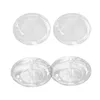 Candle Holders 2x Refillable Oil Lamps Clear Glass For Restaurants Household