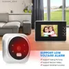 Dörrklockor 2,8 tum Digital Peeping Door Camera Infrared Night Vision Magic Eye Intelligent Video Doorbell Ring Door Camera Security Protectiony240320