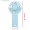 Electric Fans Portable handheld fan small cooling fan USB charging eyelash fan low noise reductionY240320