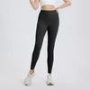 Ll Spor Taytları Yüksek Bel Yumuşak Çıplak Duygu Yoga Pantolonları ile Hizalayın Kadın Spor Giyim Elastik Hızlı Kuru Nefes Alabası Giyim Giyim Egzersiz Taytlar Fiess