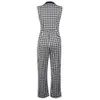 Kvinnor passar elegant vintage hög jumpsuit Autumn Casual Loose Wide Long Pants Sexiga klubbkroppar Evening Party Kvinnlig trasa 240328