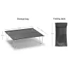 Möbler mini vikta bord aluminiumlegering rostfritt stål 30 * 21 * 8 cm utomhus camping picknick hushåll bärbar skrivbord med förvaringspåse