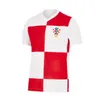 2024 2025 Croacia Modric Soccer Jerseys National Team Mandzukic Perisic Kalinic 23 24 25クロアチアフットボールシャツKovacic Rakitic Kramaric Men Kid Kitユニフォーム