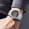 Orologi da polso AESOP Orologio meccanico con tourbillon da uomo scheletrato completo Orologio da polso manuale con gradiente Orologi maschili con zaffiro super luminoso