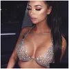 Other Stonefans Mesh Crystal Bralette Underwear Y Jewelry For Women Bling Body Chain Bra Harness Waist Jewellery Party 221008 Drop Del Dhgxu