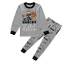 لعبة YouTube Kids Boys Grils Long Sleeve Christmas Xmas Pajamas Pyajamas Black Red PJS 613 سنوات كاملة ملابس النوم CLO6307387