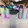 1 litro garrafa de água esporte motivacional garrafa de água à prova de vazamento garrafas de beber ao ar livre viagem ginásio fitness jarros para cozinha 240319