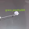 Nouveauté 925 en argent sterling 1ct moissanite bagues de mariage bijoux de luxe taille réglable bagues de fiançailles en diamant pour les femmes