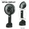 Electric Fans Mini handheld portable USB fan charging 1200mAh battery cooling desktop with independent base bracket for outdoor travelY240320