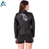 新しい最新のカスタムデザイン女性レザージャケットレザーウーマンオームデザインレザー用の卸売女性ジャケット