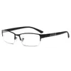 Sunglasses 2024 Half Metal Frame Reading Glasses Unisex Men Business Anti Blue Light 0 1 1.5 2 2.5 3 4 5 6 Gafas