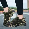 Sapatos casuais camuflagem moda esportes trabalho senhoras respirável exército verde unisex correndo