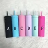 Tumblers 25pcs/Lot البلاستيك 16 أوقية زجاجة ماء Tumbler Bottle Matte Printing Macron مع كوب عصير القش لغطاء هدية الأب