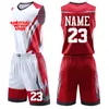 Custom Print Mannen Kids Basketbal Jersey Sets Kind College trainingspakken Ademende Mannen Basketbal Uniformen Meisjes Sportkleding 240314