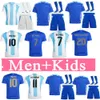 Fans Argentina M E S S I Soccer Jerseys 2024 2025 E.Fernandez J.Alvarez Martinez Dybala di Maria de Paul Mac Allister E.Martinez 24 25 Fotbollsmän