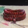 Strand Pterocarpus Santalinus Red Sandalwood Ufo Beads Bransoletka