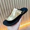 Summer Men Gladiators Gold PU Leather Casual Shoes Breathable Beach Sandals Outdoor Slippers Black White Plus Size