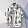 Chemises décontractées pour hommes Tops colorés et chemisiers pour hommes Floral Hawaiian Vêtements drôle imprimé bouton hip hop régulier de haute qualité