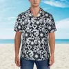 Chemises décontractées pour hommes Chemise hawaïenne Vacances Vintage Skull Blouses Moon Sun Star Imprimer Homme élégant Manches courtes Street Style Vêtements