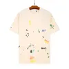 T-shirt de luxe Designer 100% coton coupe ample respirante pour la polyvalence de la mode décontractée d'été Chemise à manches courtes avec imprimé de couleur unie, style unisexe street hip-hop