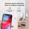 Kontrol Orijinal Aqara Kapı Pencere Sensörü Zigbee Kablosuz Bağlantı Akıllı Kapı Sensörü Uygulama için MI Home Homekit ile Çalışma Android iOS