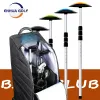 Aids Golf Club Support de bras rigide protecteur sac de voyage portable, poteau en aluminium robuste, entièrement réglable pour protéger les clubs 53''