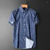 Chemises décontractées pour hommes Chemise florale à manches courtes Hip Hop Vacances d'été Camisa Masculina Hommes Vêtements Slim Fit Streetwear